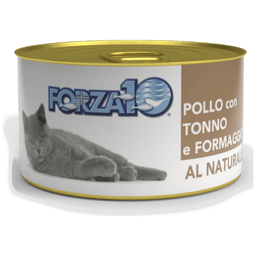 Влажный корм для кошек Forza10 Al Naturale Курица с тунцом и сыром 24 шт. х 75 г (кусочки в желе) салат слоеный с тунцом кг