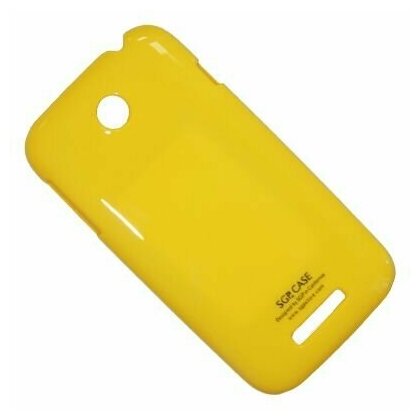 Чехол для Lenovo A760 задняя крышка пластик лакированный SGP Case Ultra Slider <желтый>