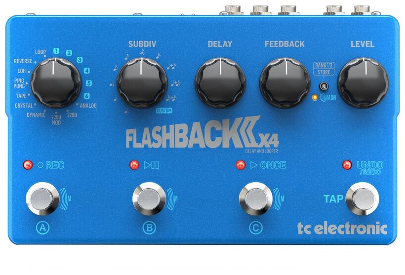 TC Electronic FlashBack 2 X4 Delay педаль эффекта задержки (Delay) с функцией TonePrint и лупером