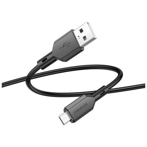 Кабель USB - MicroUSB BOROFONE BX70 2,4A черный 1м