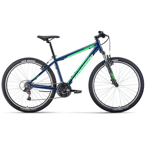 Горный велосипед Forward Apache 27.5 1.0 Classic, год 2022, цвет Синий-Зеленый, ростовка 19