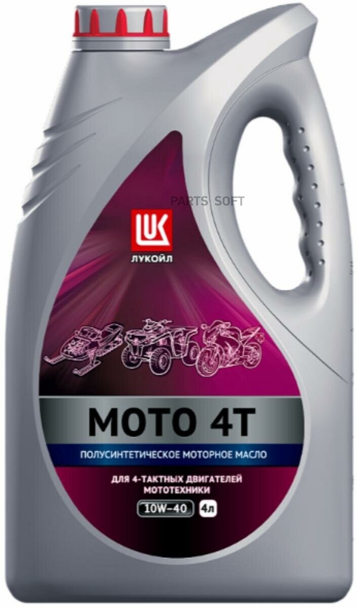 1595328 Масло моторное LUKOIL Moto 4T 10W-40 4л. LUKOIL / арт. 1595328 - (1 шт)