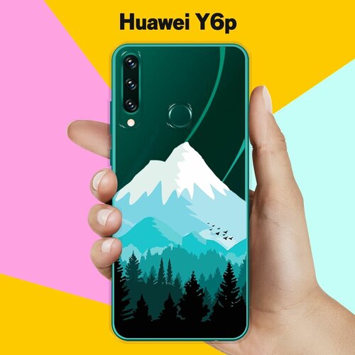 Силиконовый чехол Снежные горы на Huawei Y6p силиконовый чехол снежные горы на huawei p40 pro