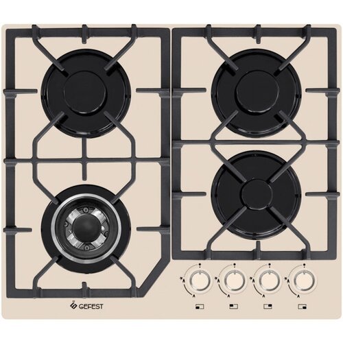 Варочные панели ГЕФЕСТ Варочная панель газовая Гефест ПВГ 2232-01 В81 бежевый 2428000₽