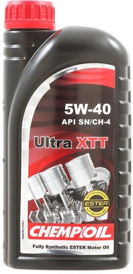 5W-40 Ultra XTT SN CF A3 B4 1л (синт. мотор. масло) CHEMPIOIL CH9701-1-E