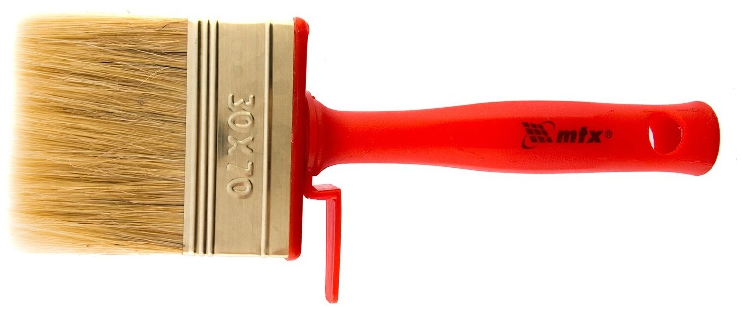 MTX Кисть-ракля 30 х 70 мм натуральная щетина пластмассовый корпус пластмассовая ручка MTX