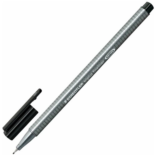Staedtler Ручка капиллярная Triplus Fineliner, 0.3 мм (334), 334-9, черный цвет чернил, 1 шт.