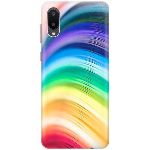 фото Re:pa накладка transparent для samsung galaxy a02 с принтом "разноцветные нити"