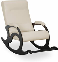 Кресло-качалка с подножкой Тироль кресло качалка ткань Экокожа цвет Бежевый