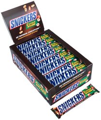 Батончик Snickers с лесным орехом, 81 г, коробка, 32 шт.