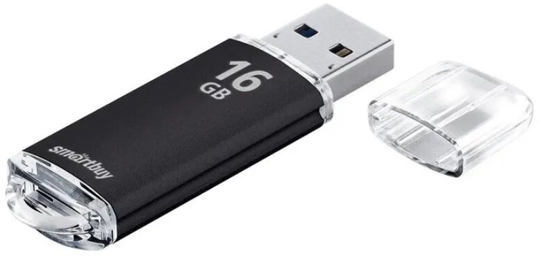 USB Флеш-накопитель Smartbuy V-Cut 16 Гб черный