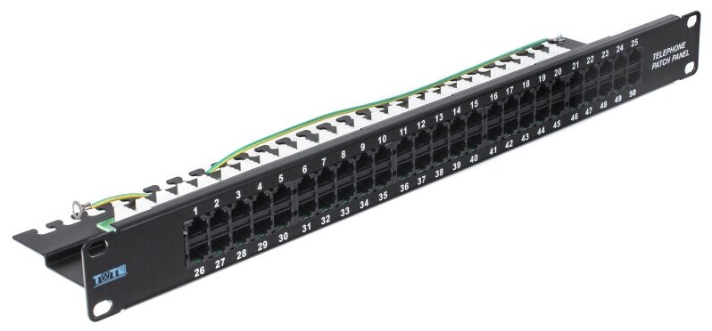 Патч-панель Lanmaster TWT-PP50TEL45 19" 1U 50xRJ45 UTP TWT-PP50TEL45 .