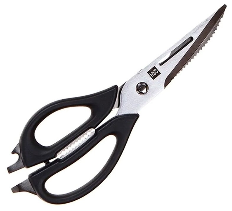 Многофункциональные кухонные ножницы HuoHou Versatile Kitchen Scissors (HU0062 Black RUS), русская версия!!!, серебристые - фотография № 1