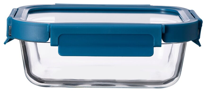 Контейнер стеклянный 370 мл Smart Solutions синий - фотография № 12