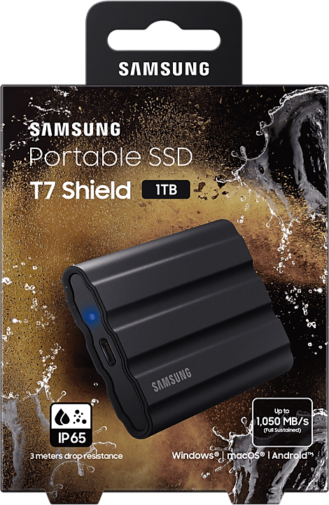 Внешний SSD Samsung 1Tb T7 Shield (MU-PE1T0R/WW) - фото №20