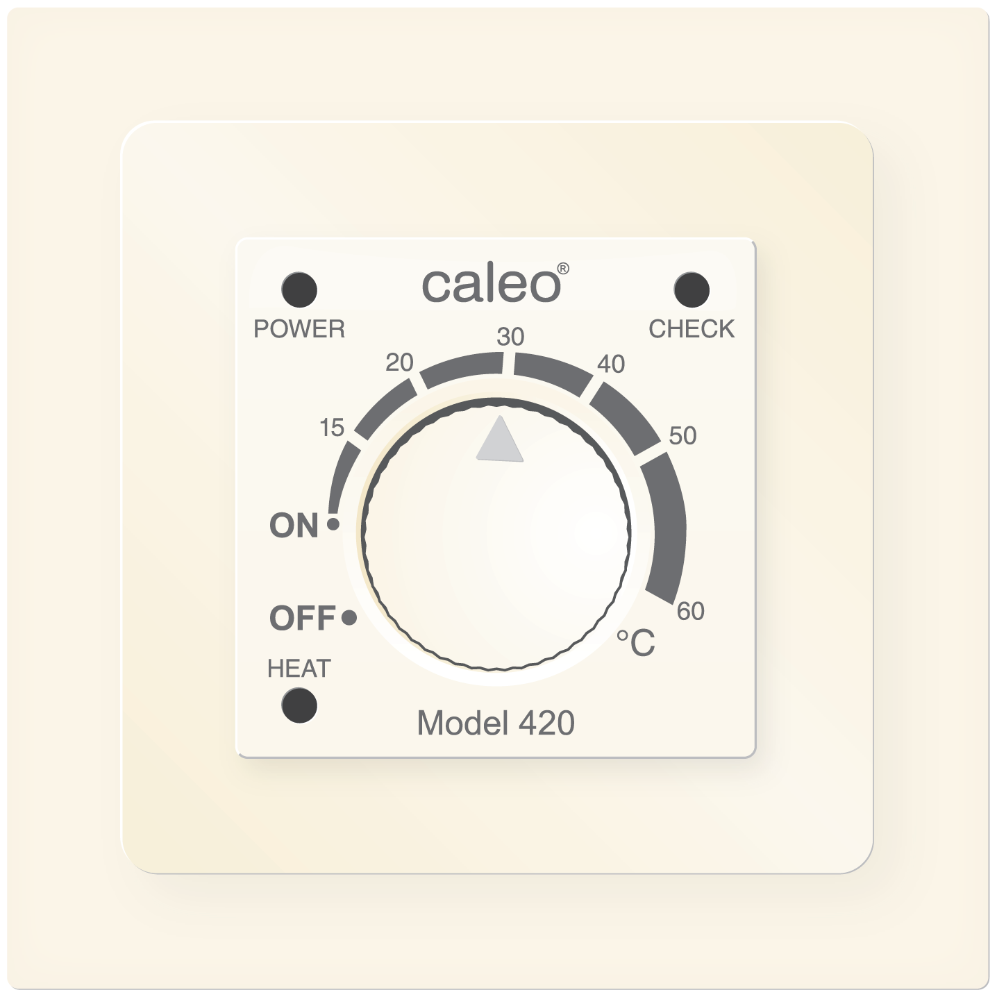 Терморегулятор Caleo 3.5Вт бежевый (КА000001911)