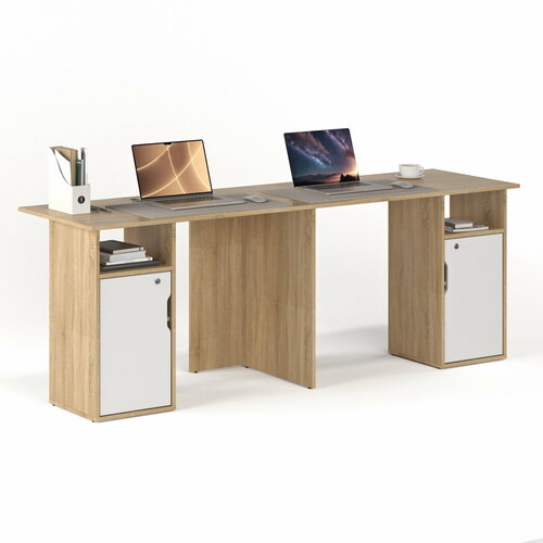 Стол письменный БАНГА-81 дуб сонома-белый 11047₽
