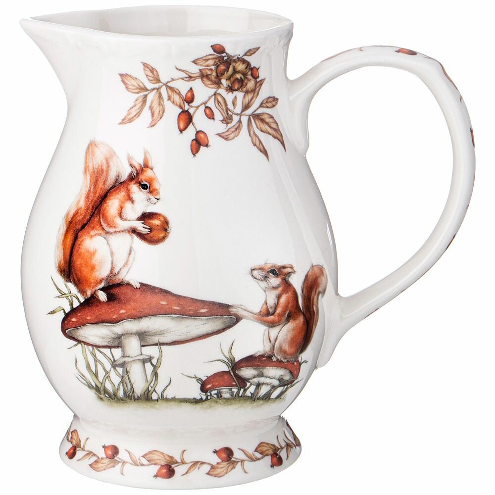 Кувшин Lefard "Forest Tale", 1100 мл, 18,5 х 12,3 х 17,4 см, фарфоровый
