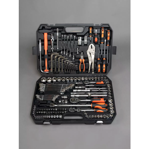 Набор инструментов 150 предметов для авто для мастерской ключи головки биты автоинструменты в кейсе 11000₽