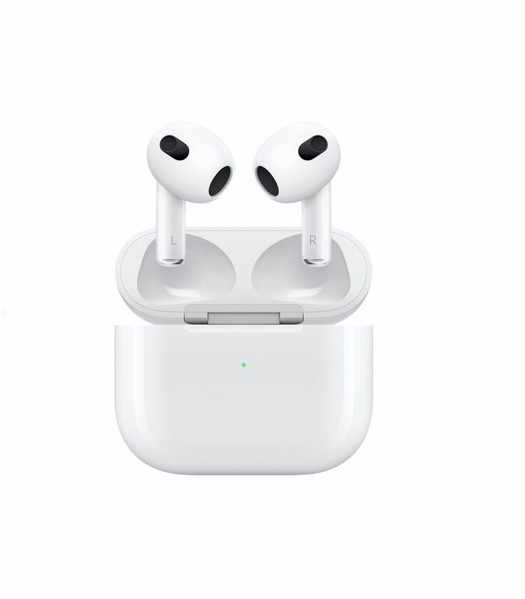 Беспроводные наушники Apple AirPods 3 Lightning Charging Case, Lightning, белый — фото 1