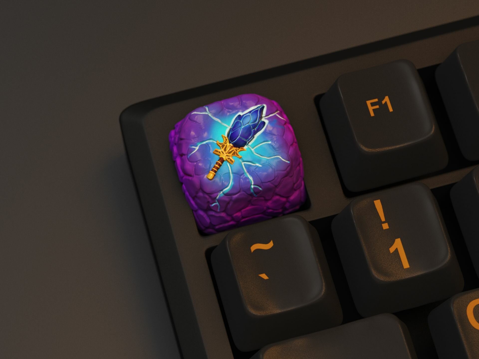Игровой кейкап Aghanim s Scepter, Аганим (Dota 2, Keycap), серый, неокрашенный