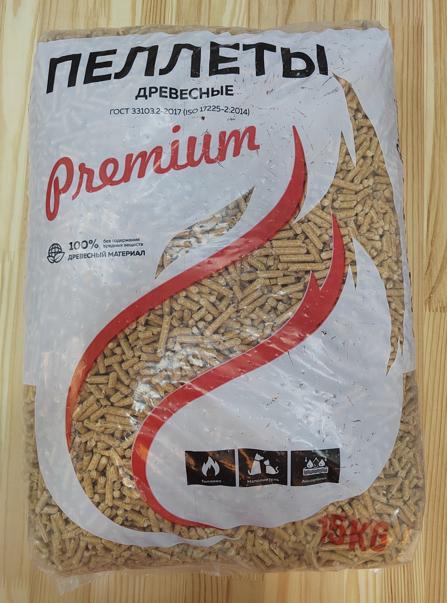 Наполнитель древесный 15 кг