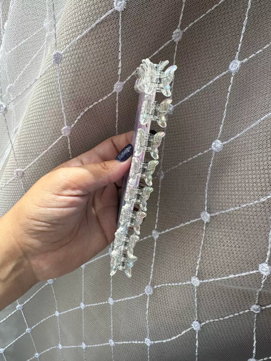 Маленькие крабики бабочки для волос — фото 1