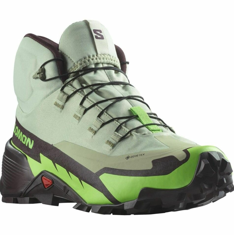 Кроссовки Salomon CROSS HIKE MID, размер 9.5 UK, зеленый, черный — фото 1