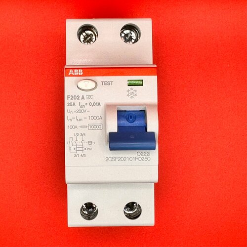 F202 A 25/0, 01 узо тип А 10мА 2CSF202101R0250