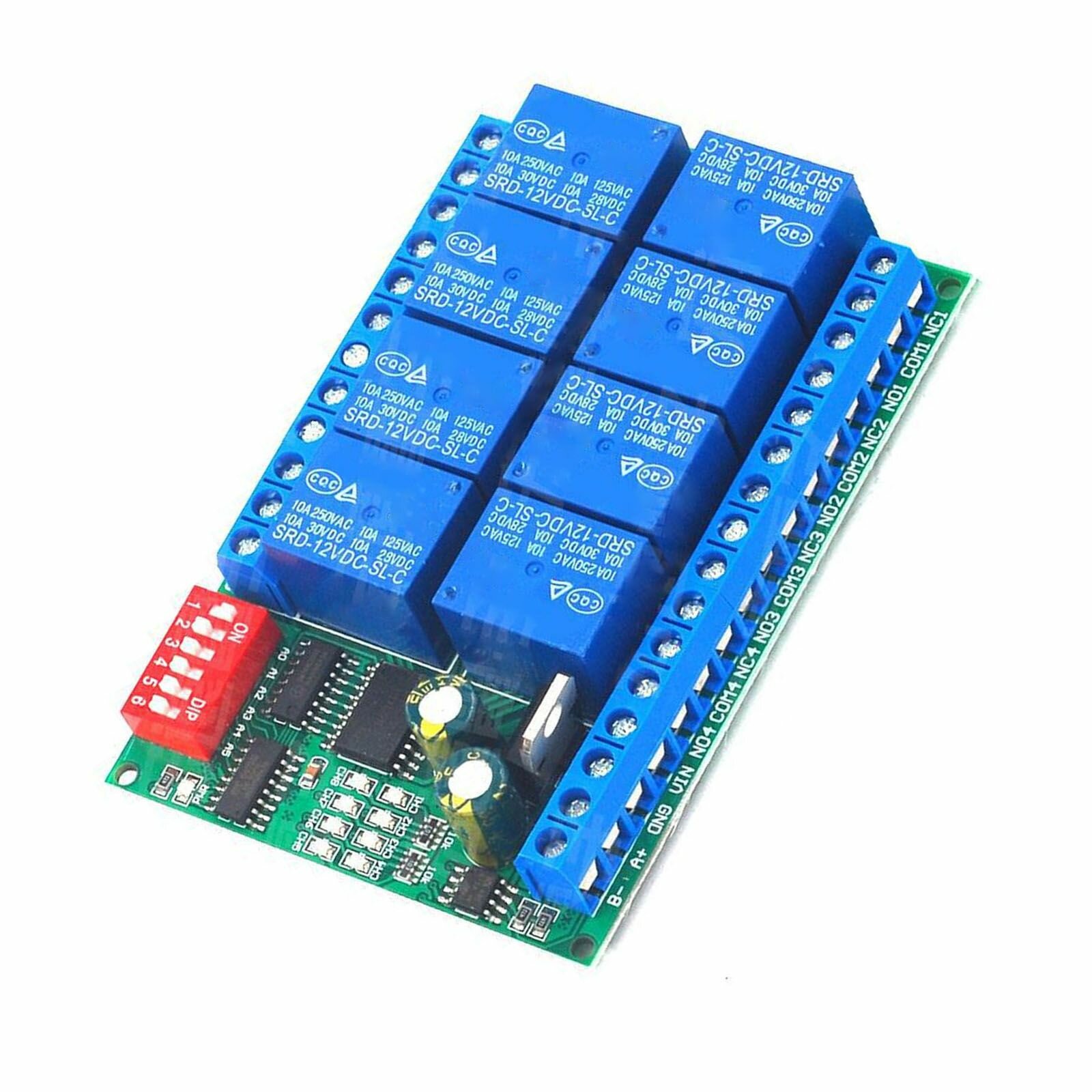 Модуль реле DC12V RS485 32/16/8 каналов для эффективной домашней автоматизации