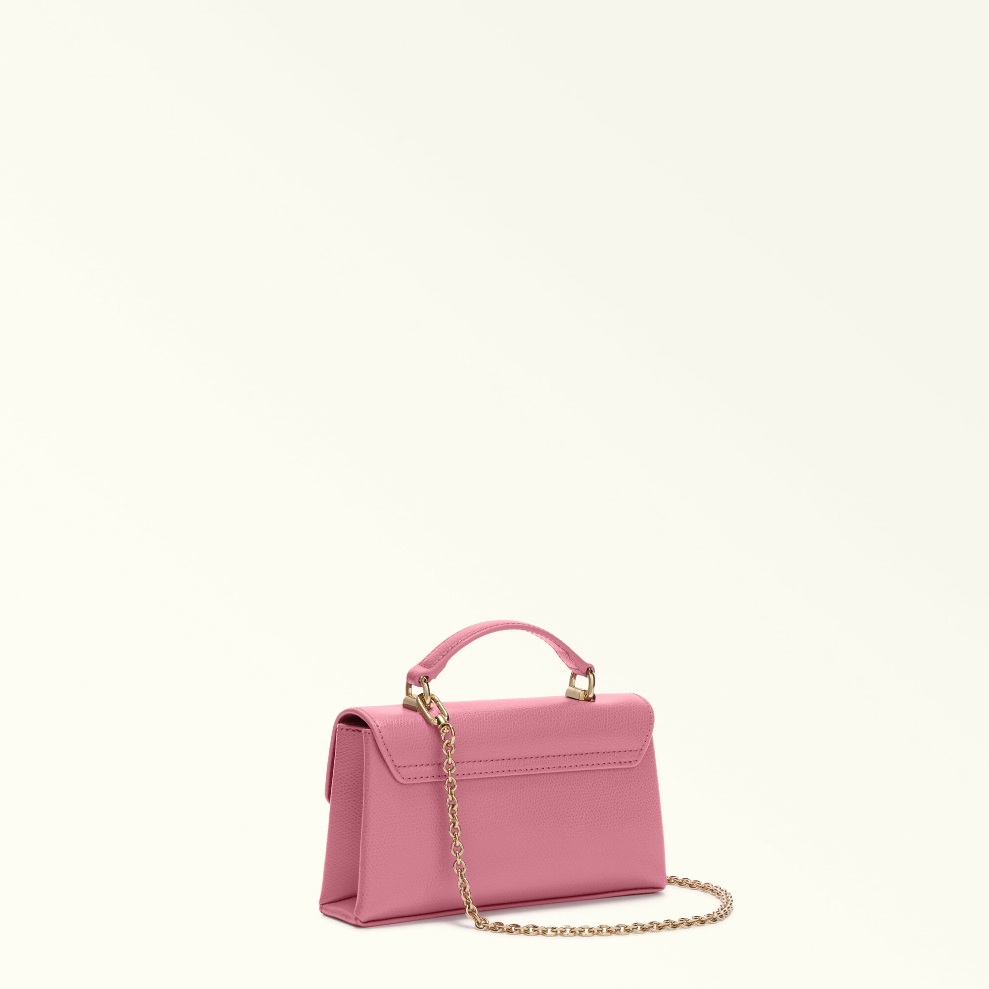 Сумка кросс-боди FURLA FURLA 1927 MINI CROSSBODY TOP HANDLE, фактура зернистая, розовый — фото 1