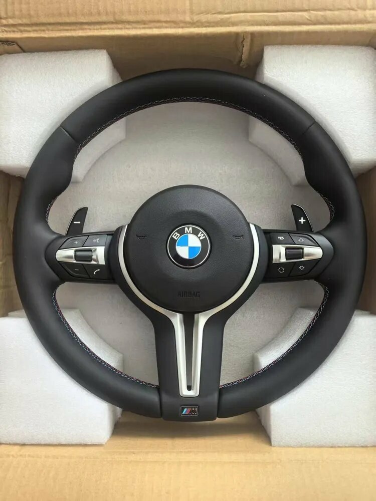 Рулевое колесо BMW 1-4 серий X1X2X3X4X5X6 в сборе, оплётка руля из экокожи для автомобилей указанных серий и годов