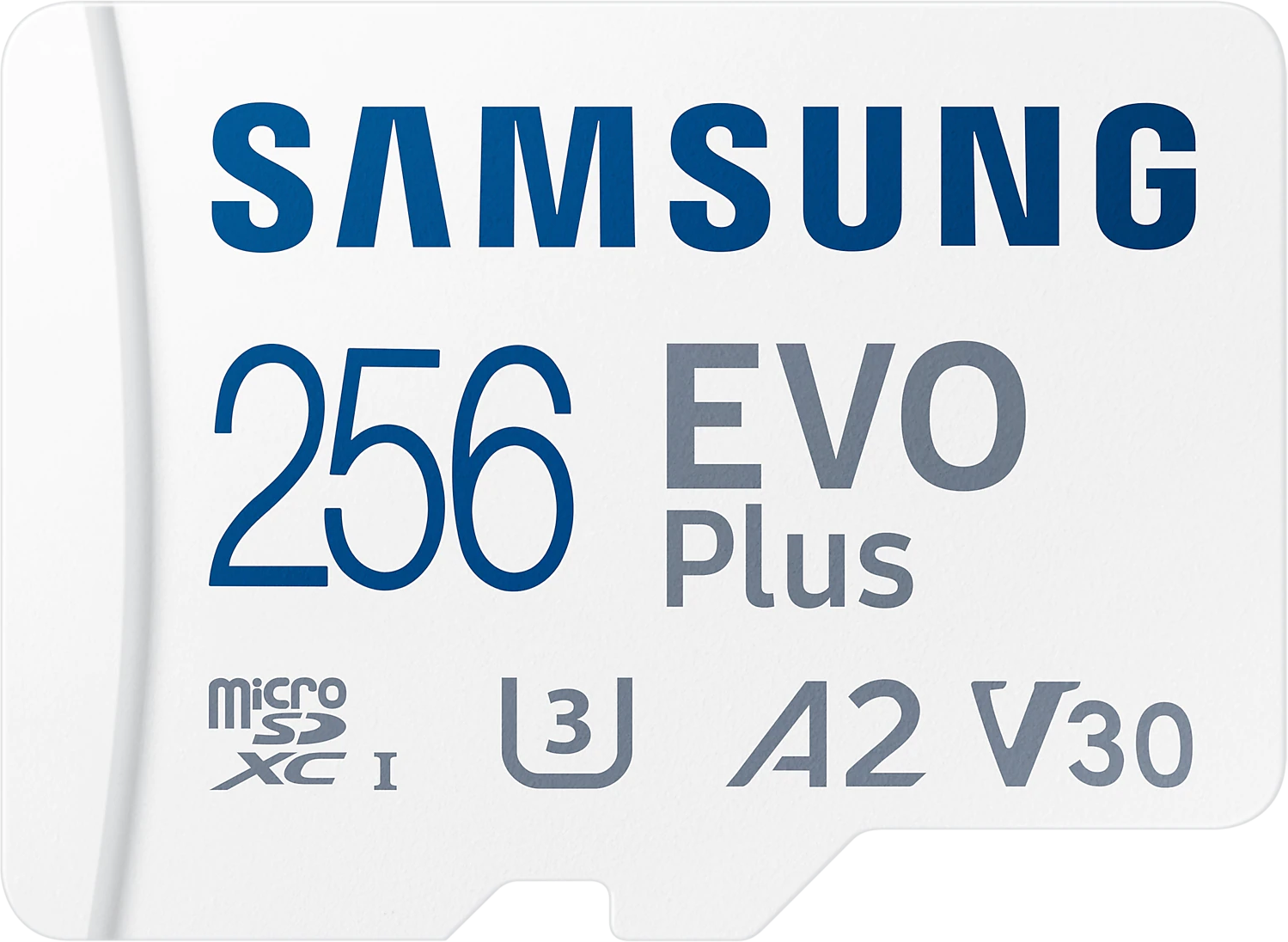 Карта памяти Samsung EVO Plus A2 V30 (MB-MC256KA/APC) microSDHC 256GB Class10 UHS-I, w/adapter