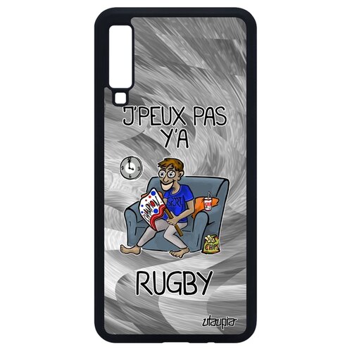 фото Чехол для телефона galaxy a7 2018, "не могу - смотрю регби!" комикс повод utaupia