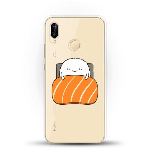 фото Силиконовый чехол суши засыпает на huawei nova 3e andy & paul