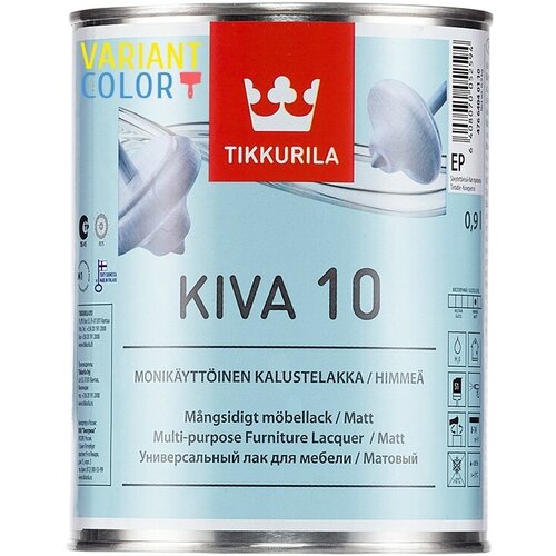 Лак акрилатный KIVA 10 EP мат 0,225л лак акрилатный tikkurila