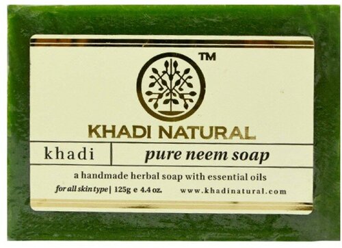 Мыло Ним марки Кхади (Pure Neem soap Khadi), 125 грамм