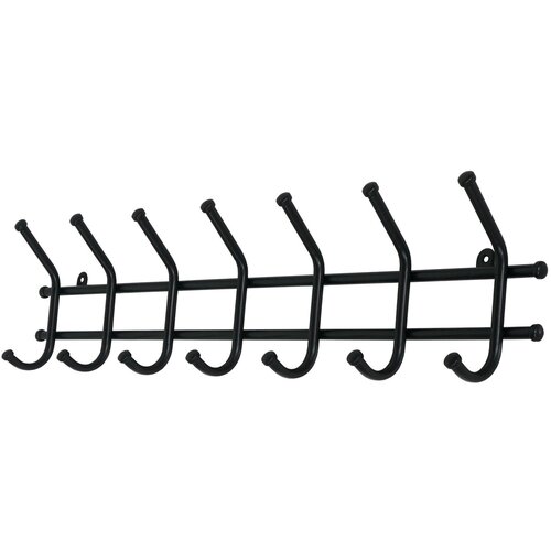 Вешалка настенная Hoff Норма 675х165х8 цвет чёрный 459₽