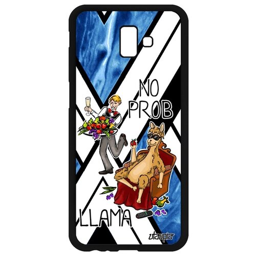 фото Чехол на смартфон samsung galaxy j6 plus 2018, "no prob lama" веселый комикс utaupia