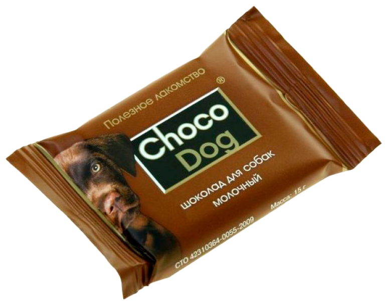 Лакомство для собак веда choco dog шоколад молочный 15г