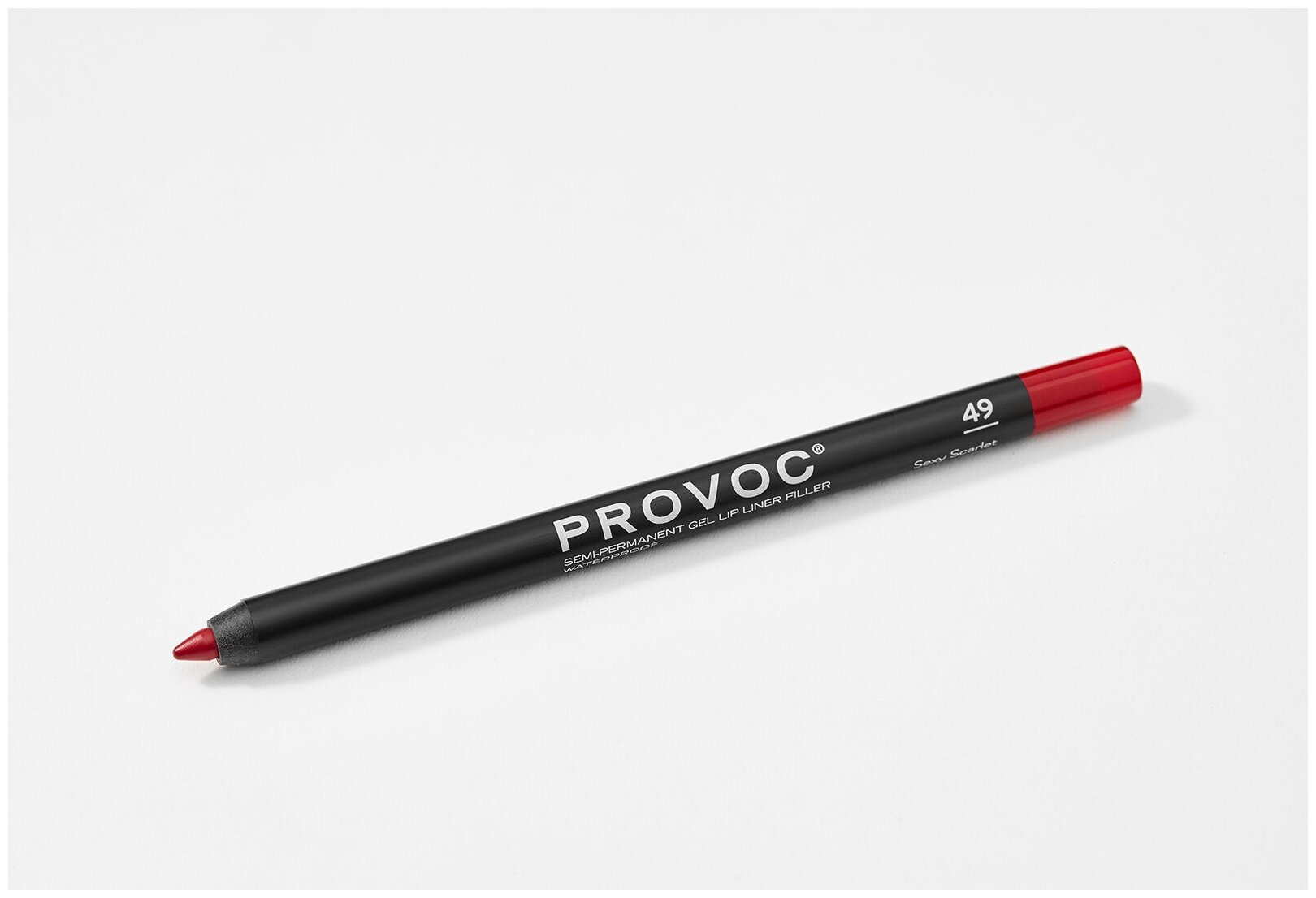 Provoc Gel Lip Liner 49 Sexy Scarlet Гелевая подводка в карандаше для губ