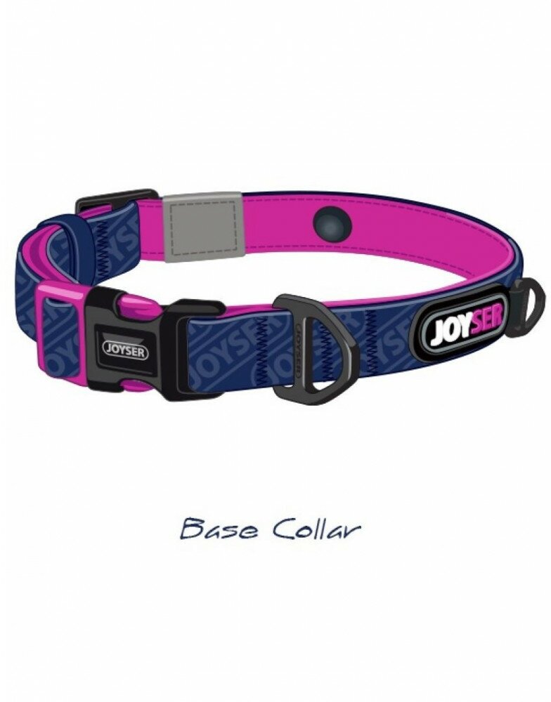 Ошейник JOYSER Walk Base Collar S синий с розовым, 1,2x20-29 см. - фотография № 2