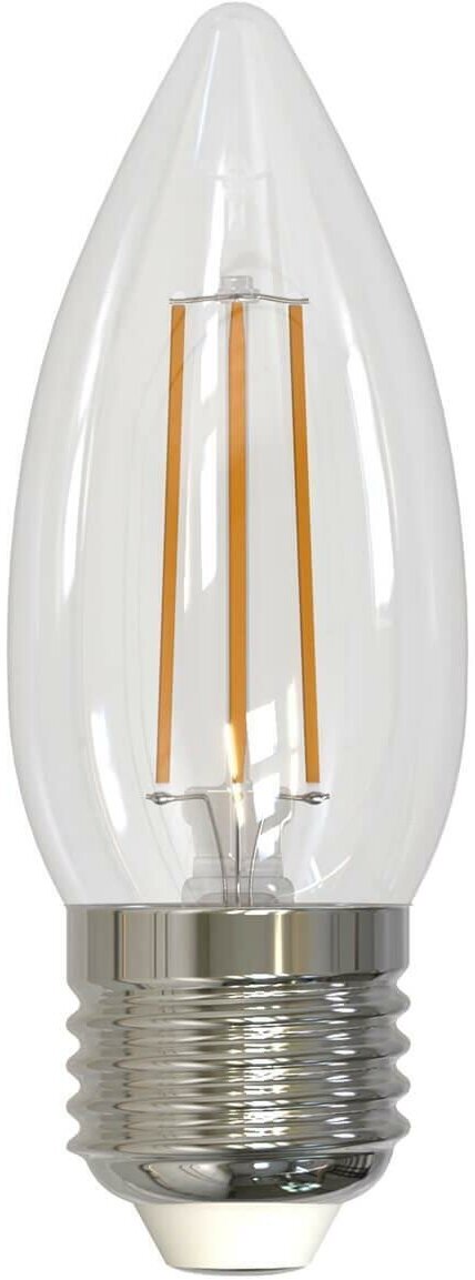 Лампа светодиодная филаментная диммируемая Uniel E27 9W 4000K прозрачная LED-C35-9W/4000K/E27/CL/DIM GLA01TR UL-00005188