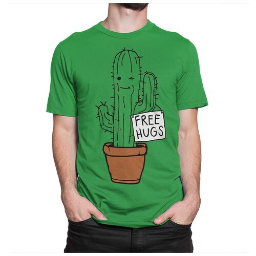 фото Футболка dream shirts бесплатные обнимашки мужская s зеленый