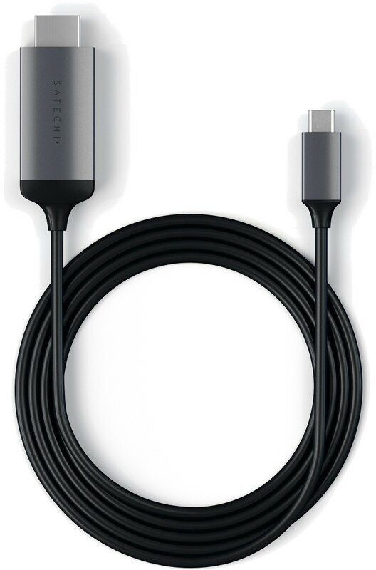 Кабель Satechi USB Type-C to HDMI 4K 60Hz (1,8 метра) ST-CHDMIM серый космос