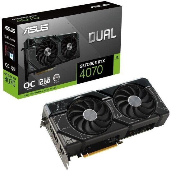 Видеокарта Asus GeForce RTX 4070 DUAL OC 12G