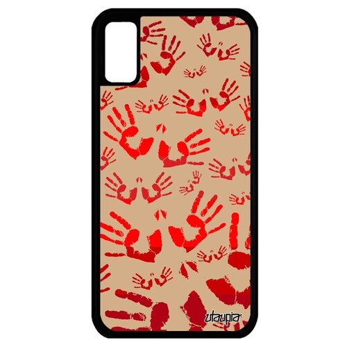 фото Чехол для apple iphone xs, "отпечаток ладони" рука след utaupia