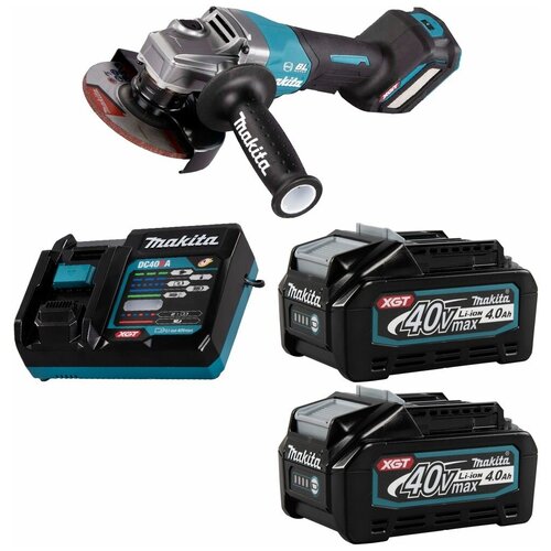 Шлифмашина угловая аккумуляторная 40В XGT 125мм Li-Ion 2x4Ач Makita GA029GM201 7372000₽