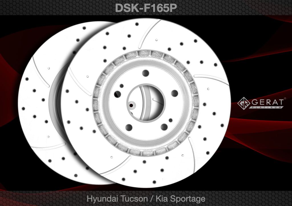 Тормозной диск Gerat DSK-F165P (передний) Platinum 1шт.