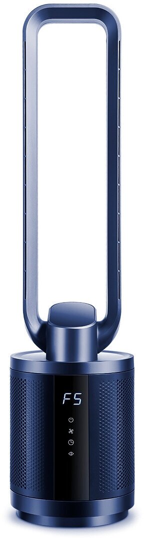 Напольный вентилятор Daewoo Bladeless Fan F9 MAX, синий — фото 1